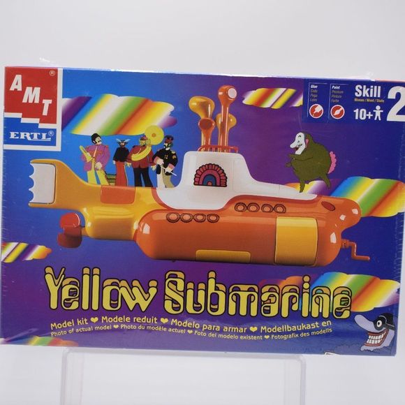 ERTL Toys Thebeatles 999 Amt Yellow Submarine Model By Ertl Sealed